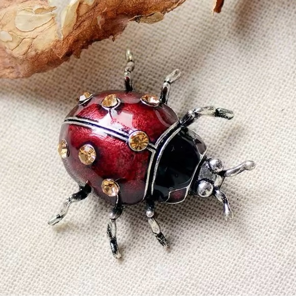 ladybug Brooch Pin - Picture 6 of 7